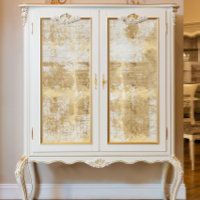 Ephémère vintage Gold Script Découpage français