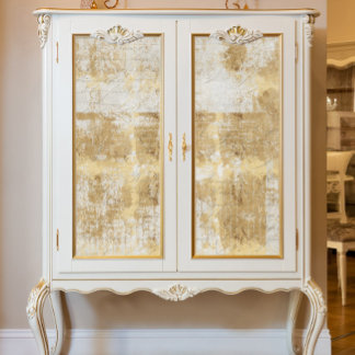 Papier Mousseline Ephémère vintage Gold Script Découpage français