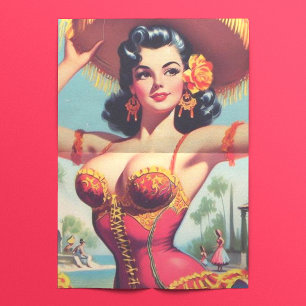 Papier Mousseline Épingle de flamenco mignonne