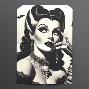 Papier Mousseline Épingle Goth vintage