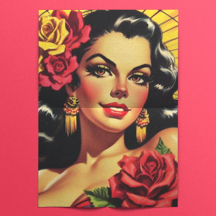 Papier Mousseline Épingle hispanique vintage