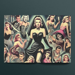 Papier Mousseline Épingles de Goth vintage