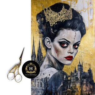 Papier Mousseline Épouse de Frankenstein Découpage papier de tissus