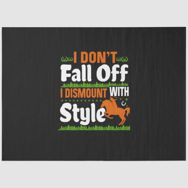 Papier Mousseline Equestrian I Do Not (Recto)