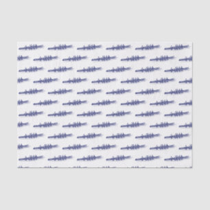 Papier Mousseline Équipe de rameurs de l'équipage de rame bleu Sport