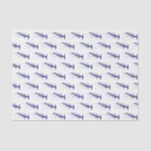 Papier Mousseline Équipe de rameurs de l'équipage de rame bleu Sport