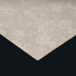 Papier Mousseline Équipe romaine de Floral Damask<br><div class="desc">Elegant vintage-inspirred floral damask design featuring chic monochrome light-on-dark pastel cream flowers,  leafy scrolls and swagages of delicate lacy ribbons. This pattern is seamless and can be scaled up or down.</div>
