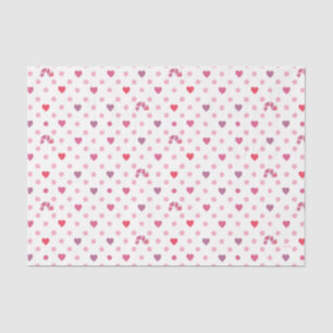 Papier Mousseline Eric Carle Valentine Heart Polka Dot Motif