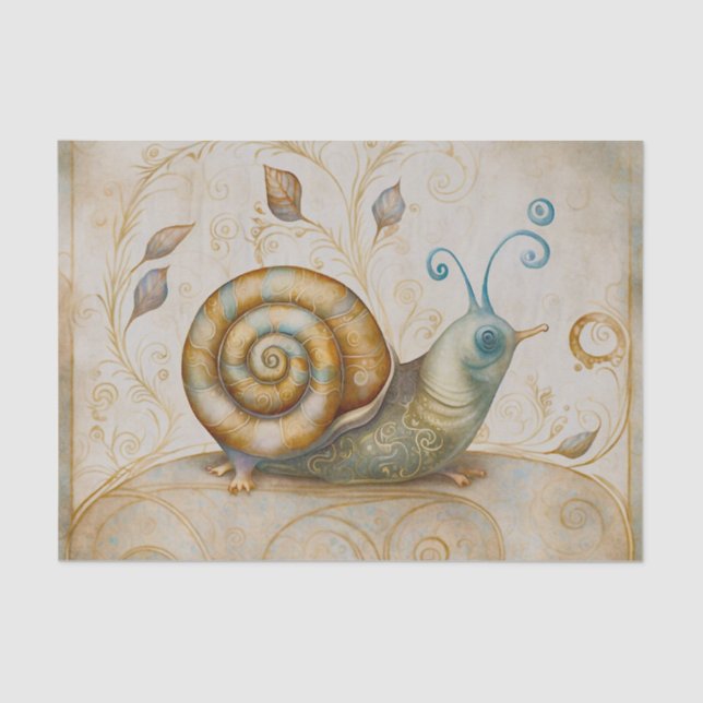 Papier Mousseline Escargot de jardin Whimsical (Recto)