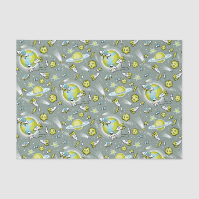 Papier Mousseline Espace extérieur (Recto)