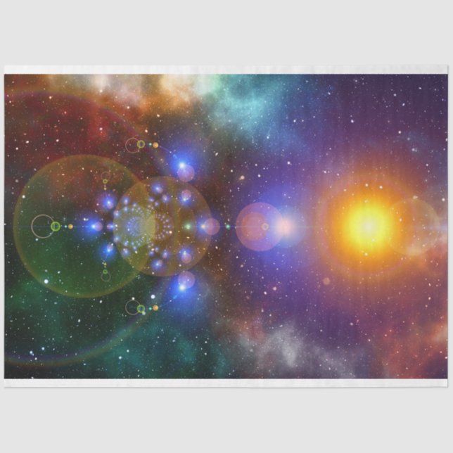 Papier Mousseline Espace Universel 13 Papier Tissu De Découpage Abst (Recto)