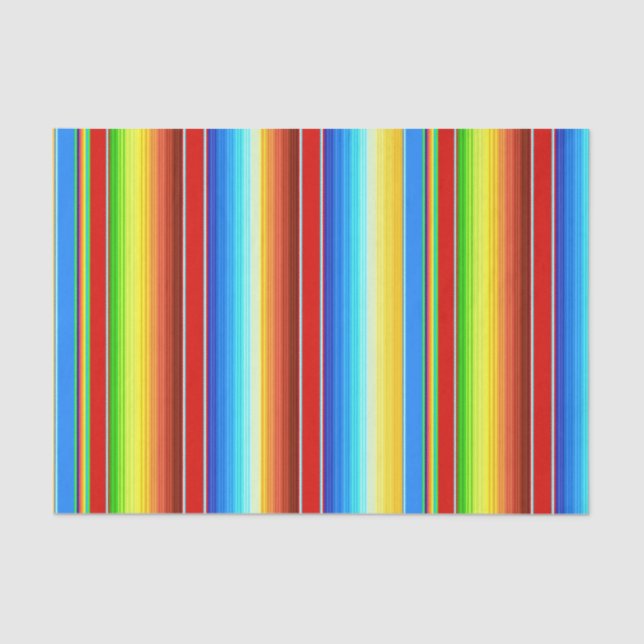 Papier Mousseline Espagnol traditionnel couvrant mexicain vibrant (Recto)