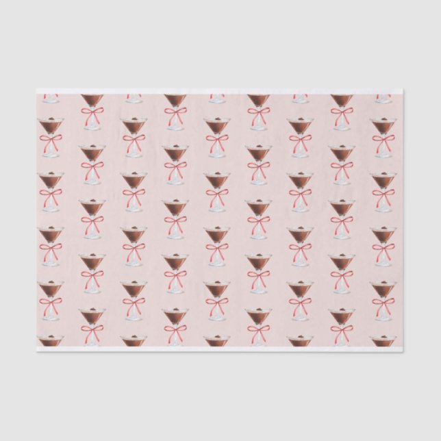 Papier Mousseline Espresso Martini Tissu (Recto)