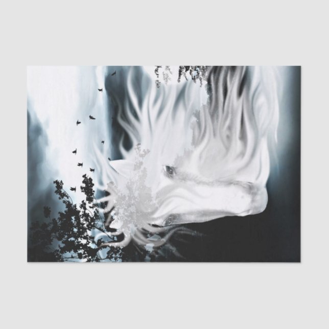 Papier Mousseline esprit fantomatique de cheval (Recto)