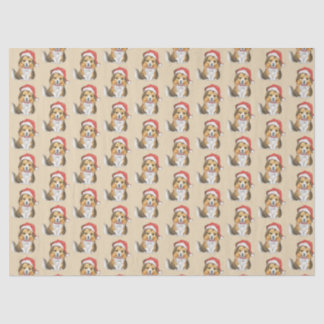 Papier Mousseline Étagère mignonne dans Père Noël Casquette papier d