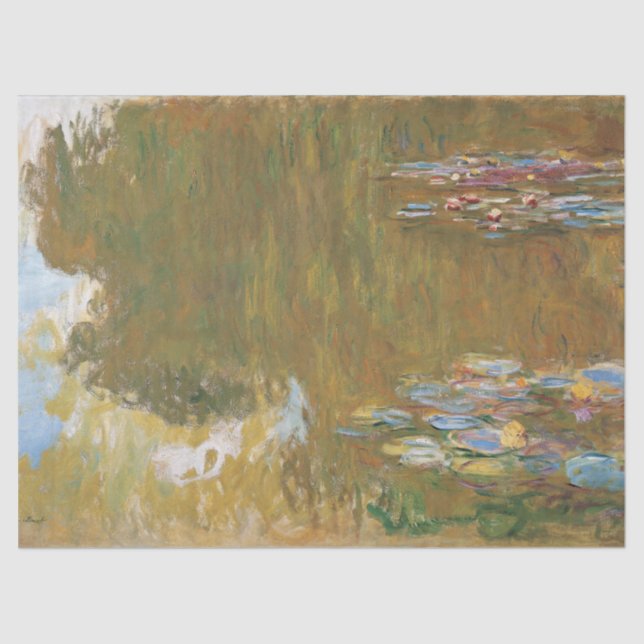 Papier Mousseline Étang de nénuphar par Claude Monet (Recto)