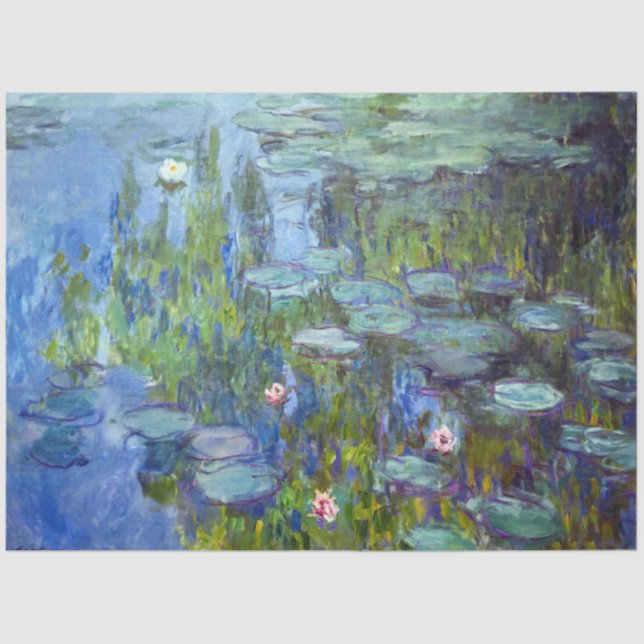 Papier Mousseline Etang Lily, Monet (Recto)