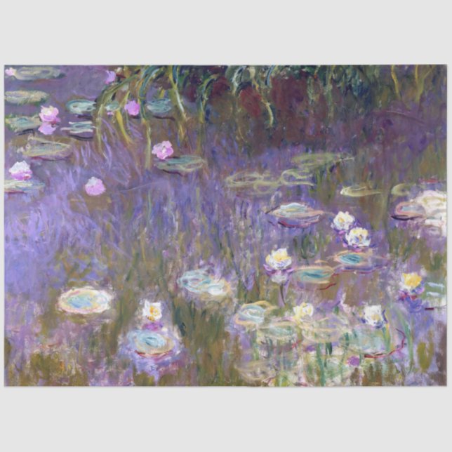 Papier Mousseline Etang Lily, Monet (Recto)