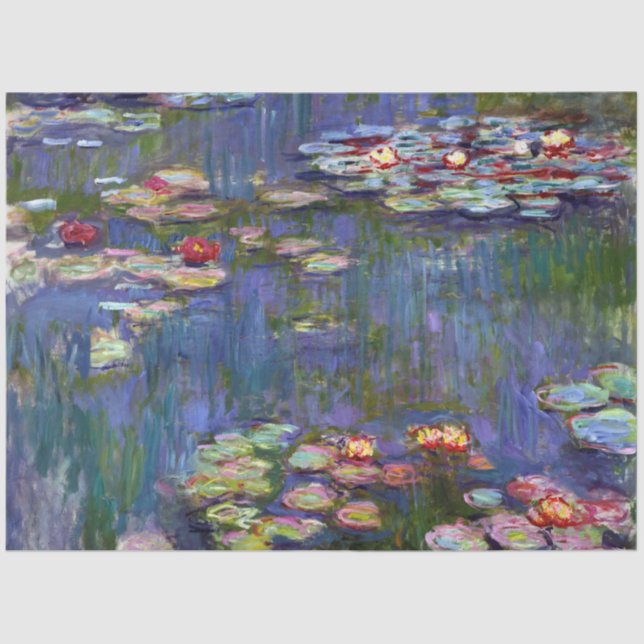 Papier Mousseline Etang Lily, Monet (Recto)