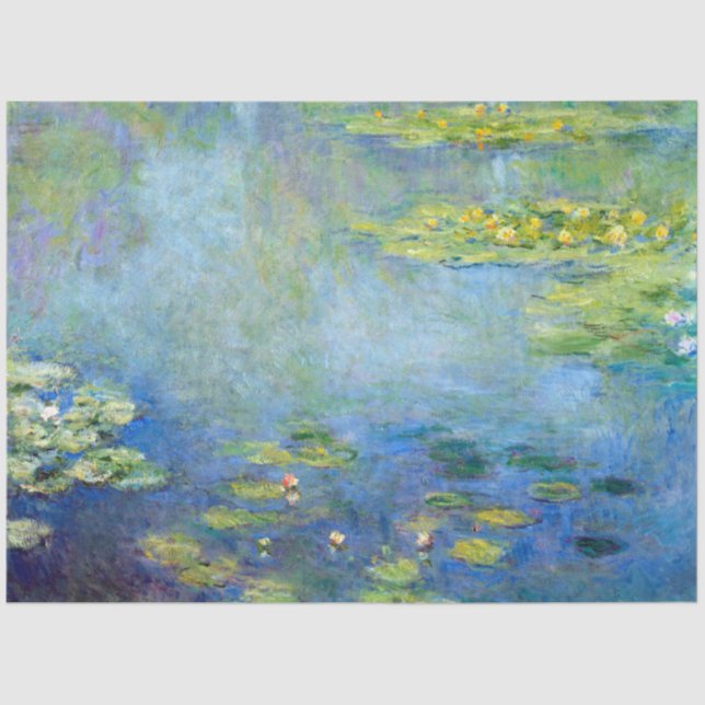 Papier Mousseline Etang Lily, Monet (Recto)