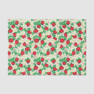 Papier Mousseline Été Feuilles de fruits tropicaux Naturel