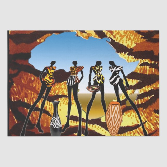 Papier Mousseline Ethnique (Recto)