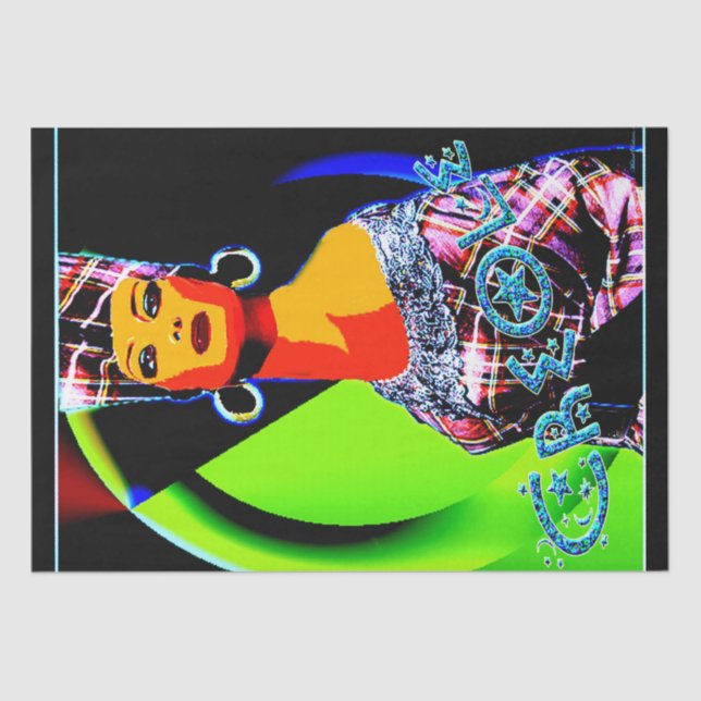 Papier Mousseline Ethnique (Recto)