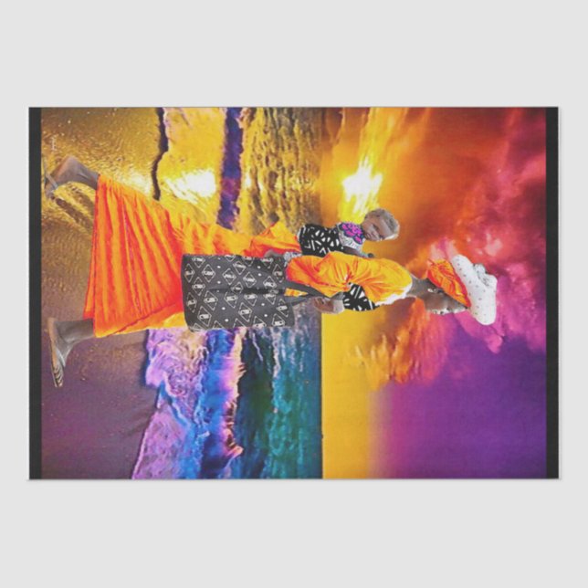 Papier Mousseline Ethnique (Recto)