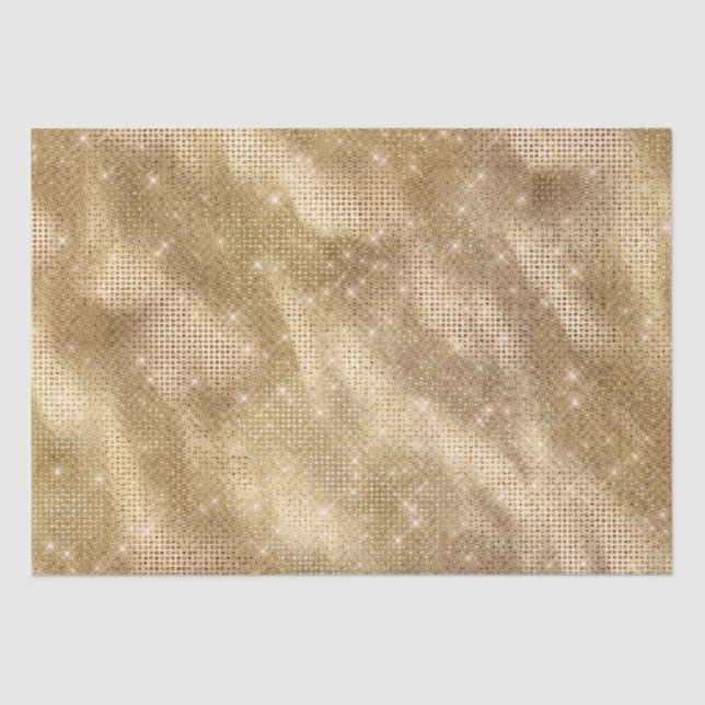 Papier Mousseline Étincelle Chic Glam Gold (Recto)