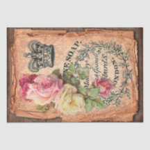 Étiquette vintage et illustrations Chic Shabby