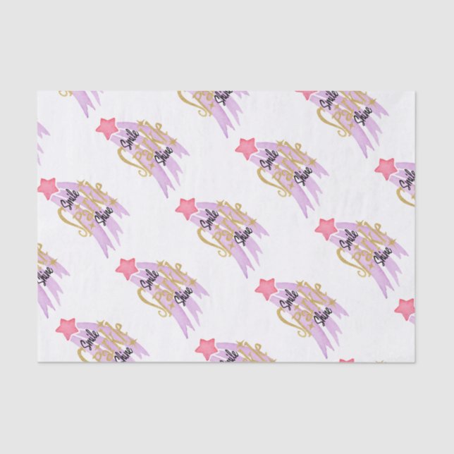 Papier Mousseline Étoile brillante (Recto)