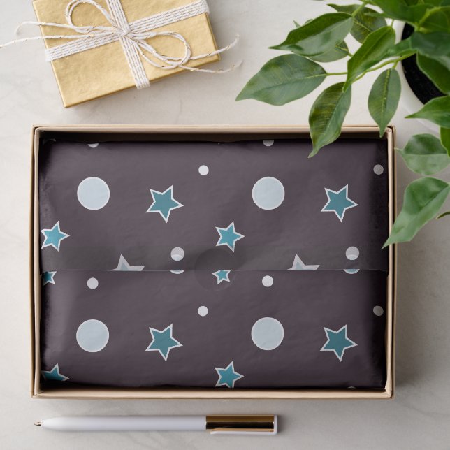 Papier Mousseline Étoiles de Noël (Cadeau)