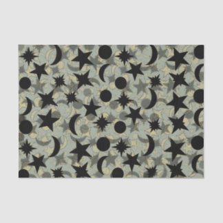 Papier Mousseline ÉTOILES ET LUNES par Slipperywindow