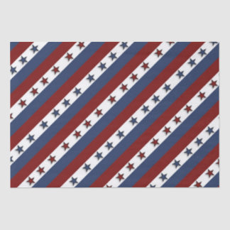 Papier Mousseline Étoiles et rayures patriotiques