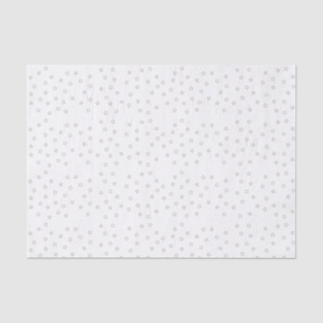 Papier Mousseline Étoiles grises (Recto)