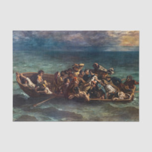 Papier Mousseline Eugene Delacroix - L'épave de Don Juan