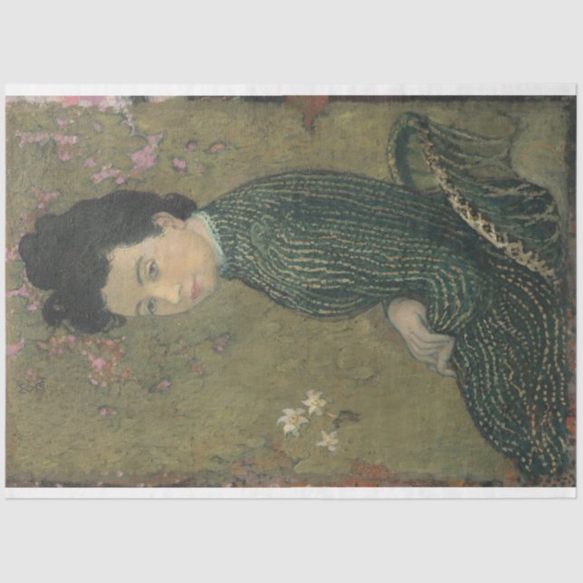 Papier Mousseline Eva Meurier dans un livre de découpage en robe ver (Recto)