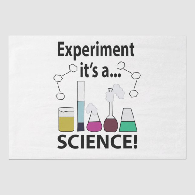 Papier Mousseline Expérience scientifique C'est une science (Recto)