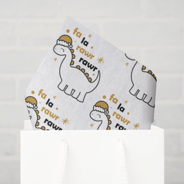 Papier Mousseline Fa La Rawr Rawr Dinosaure (Sac cadeau)