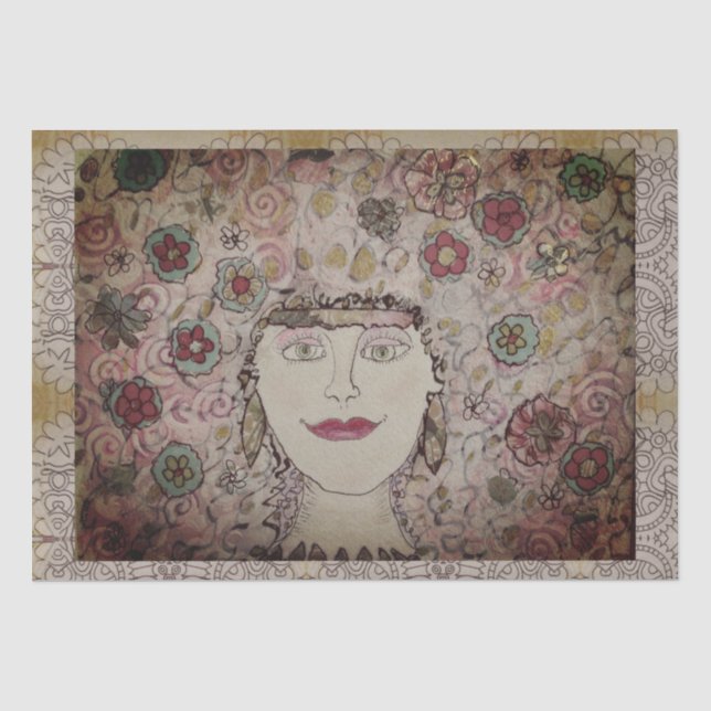 Papier Mousseline Fabuleux chapeau (Recto)