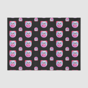 Papier Mousseline Face Clown ombragé Emojis Couleur personnalisée Cu