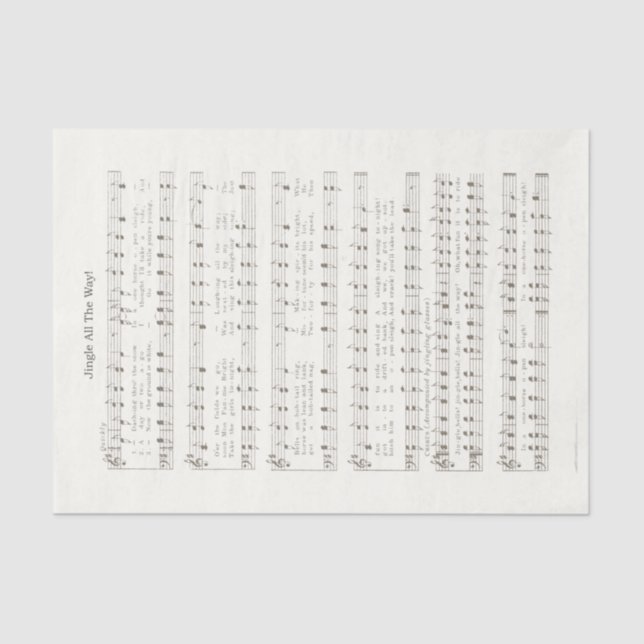 Papier Mousseline Faded Jingle Tout le chemin Découpage Artisanat pa (Recto)