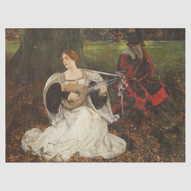 Papier Mousseline Fair is my Love (par Edwin Austin Abbey) (Recto)