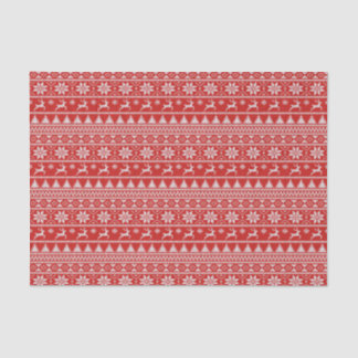 Papier Mousseline Fair Isle Christmas