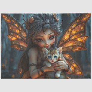 Papier Mousseline Fairy and her Cat