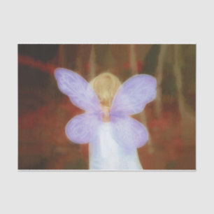 Papier Mousseline Fairy Girl automne Woodland Forest Decoupage