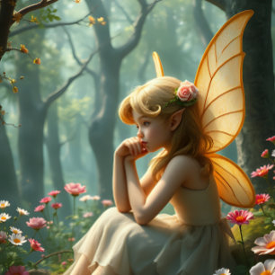 Papier Mousseline Fairy Princess - Decoupage - Whimsical