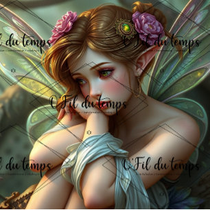 Papier Mousseline Fairy Princess - Decoupage - Whimsical