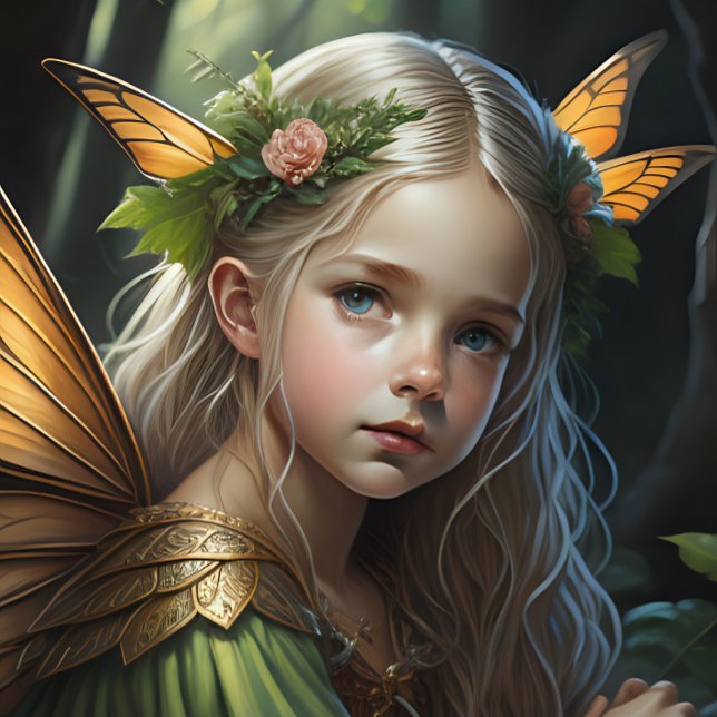 Papier Mousseline Fairy Princess - Decoupage - Whimsical (Créateur téléchargé)