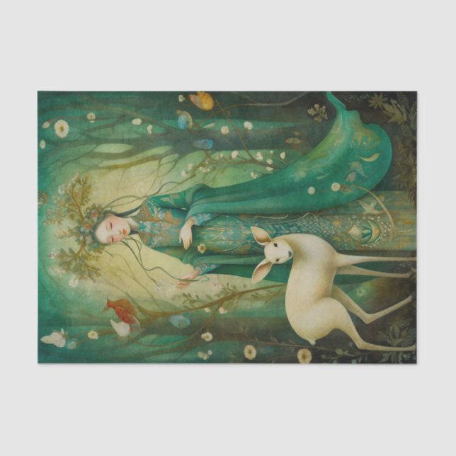 Papier Mousseline Fairytale Forest Princess (Recto)